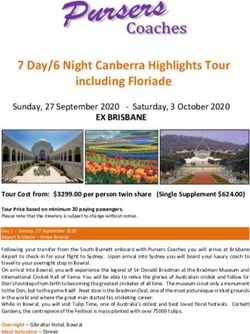 7 DAY/6 NIGHT CANBERRA HIGHLIGHTS TOUR INCLUDING FLORIADE - INSTORE