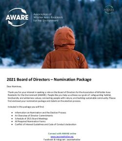 2021 Board of Directors - Nomination Package - AWARE ...