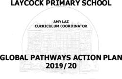 LAYCOCK PRIMARY SCHOOL - GLOBAL PATHWAYS ACTION PLAN 2019/20 AMY LAZ CURRICULUM COORDINATOR