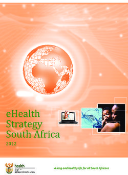 National eHealth Strategy, South Africa 2012/13-2016/17