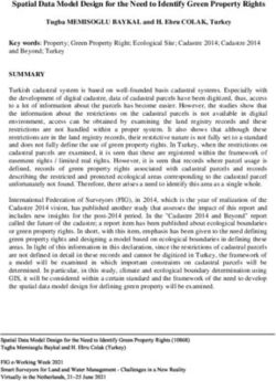 Spatial Data Model Design for the Need to Identify Green Property Rights
