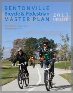 Bicycle & Pedestrian MASTER PLAN - UPDATE