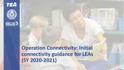 Operation Connectivity: Initial connectivity guidance for LEAs - (SY 2020-2021) - Texas Education Agency