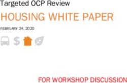HOUSING WHITE PAPER Targeted OCP Review - FOR WORKSHOP DISCUSSION