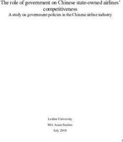 The role of government on Chinese state-owned airlines' competitiveness - A study on government policies in the Chinese airline industry - Leidenuniv