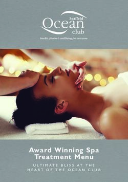 Ocean - Award Winning Spa Treatment Menu - club - Ocean Club