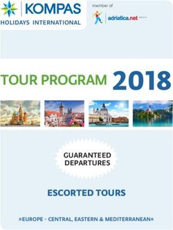 TOUR PROGRAM 2018 - ESCORTED TOURS GUARANTEED DEPARTURES - Amazon S3