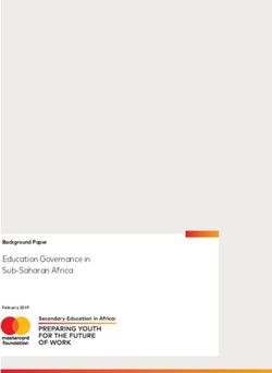 Education Governance in Sub-Saharan Africa - Background Paper February 2019 - Mastercard ...