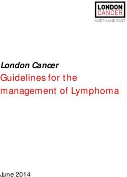 Guidelines for the management of Lymphoma - London Cancer - June 2014