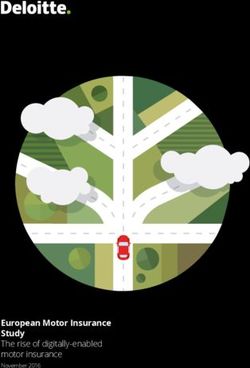 European Motor Insurance Study - The rise of digitally-enabled motor insurance November 2016 - Deloitte