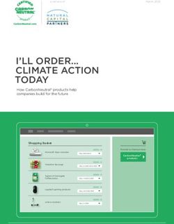 I'LL ORDER... CLIMATE ACTION TODAY - How CarbonNeutral products help companies build for the future - Carbon Neutral