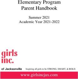 Elementary Program Parent Handbook - www.girlsincjax.com - Summer 2021 Academic Year 2021-2022 - Girls Inc. of ...