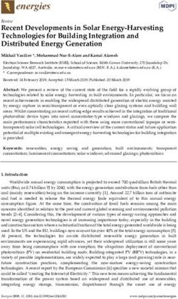 Recent Developments in Solar Energy-Harvesting Technologies for Building Integration and Distributed Energy Generation - MDPI