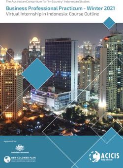 Business Professional Practicum - Winter 2021 - Virtual Internship in Indonesia: Course Outline - ACICIS