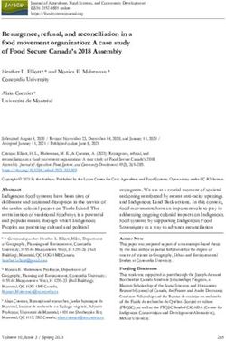 Resurgence, refusal, and reconciliation in a food movement organization: A case study of Food Secure Canada's 2018 Assembly