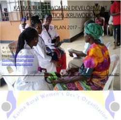 KARMA RURAL WOMEN DEVELOPMENT ORGANIZATION (KRUWODO) STRATEGIC PLAN 2017 2021