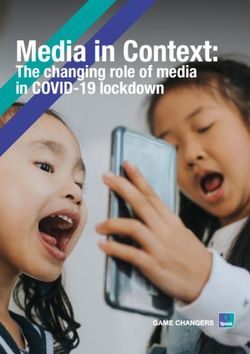Media in Context: The changing role of media in COVID-19 lockdown