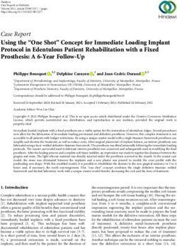 Case Report Using the "One Shot" Concept for Immediate Loading Implant Protocol in Edentulous Patient Rehabilitation with a Fixed Prosthesis: A ...