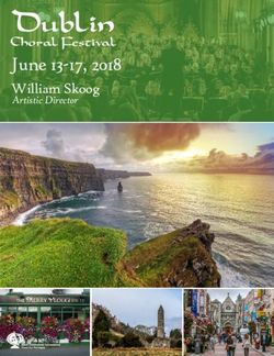 June 13-17, 2018 William Skoog Artistic Director - Dublin Choral Festival