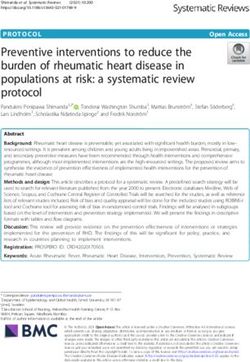 Preventive interventions to reduce the burden of rheumatic heart disease in populations at risk: a systematic review protocol - Systematic Reviews