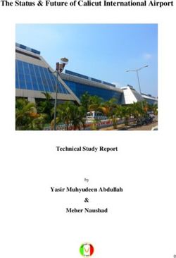 The Status & Future of Calicut International Airport - Technical Study Report Yasir Muhyudeen Abdullah & Meher Naushad