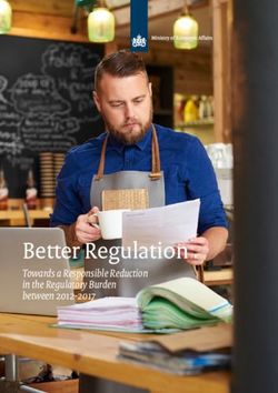Better Regulation Towards a Responsible Reduction in the Regulatory Burden between 2012-2017 - Government.nl