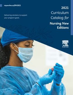 Curriculum Catalog for - 2021 Nursing New Editions