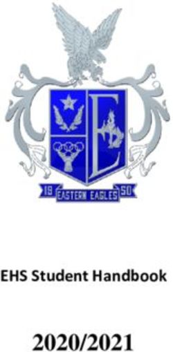 2020/2021 EHS Student Handbook .0 - Eastern High