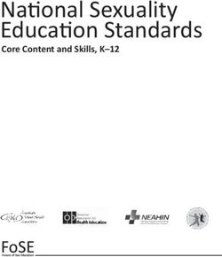National Sexuality Education Standards - Core Content and Skills, K-12