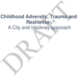 Childhood Adversity, Trauma and Resilience: A City and Hackney approach - City of London