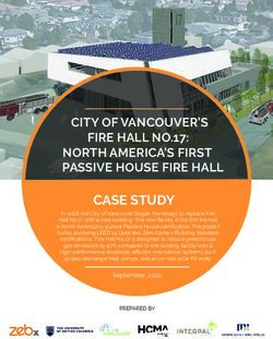 CASE STUDY CITY OF VANCOUVER'S FIRE HALL NO.17: NORTH AMERICA'S FIRST PASSIVE HOUSE FIRE HALL
