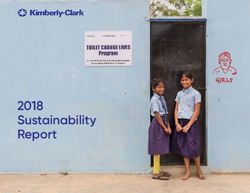 2018 Sustainability Report - Kimberly-Clark Corporation