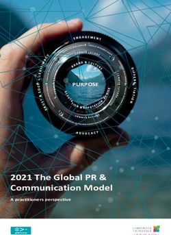 2021 The Global PR & Communication Model - PURPOSE - A practitioners perspective - Global Alliance