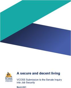 A secure and decent living - VCOSS Submission to the Senate Inquiry into Job Security - Victorian Council of Social Service