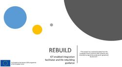 REBUILD ICT-enabled integration facilitator and life rebuilding - "This project has received funding from the European Union's Horizon 2020 ...