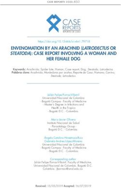 ENVENOMATION BY AN ARACHNID (LATRODECTUS OR STEATODA): CASE REPORT INVOLVING A WOMAN AND HER FEMALE DOG - SciELO Colombia