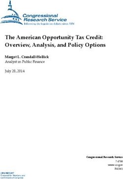 The American Opportunity Tax Credit: Overview, Analysis, and Policy Options - Margot L. Crandall-Hollick Analyst in Public Finance