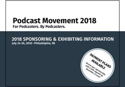 Podcast Movement 2018 - 2018 SPONSORING & EXHIBITING INFORMATION July 24-26, 2018 Philadelphia, PA