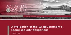 A Projection of the SA government's social security obligations 2017 2037