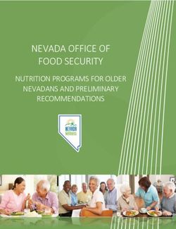NEVADA OFFICE OF FOOD SECURITY - NUTRITION PROGRAMS FOR OLDER NEVADANS AND PRELIMINARY RECOMMENDATIONS - Nevada Division of ...