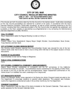 CITY OF DEL MAR CITY COUNCIL REGULAR MEETING MINUTES 6-21-2021