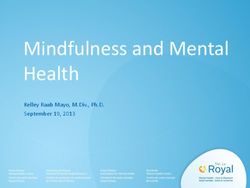 Mindfulness and Mental Health - Kelley Raab Mayo, M.Div., Ph.D. September 19, 2013