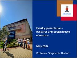 Faculty presentation Research and postgraduate education May 2017 - Professor Stephanie Burton - Research and postgraduate education ...