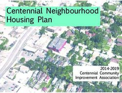 Centennial Neighbourhood Housing Plan - 2014-2019 Centennial Community Improvement Association - Social Planning Council of ...