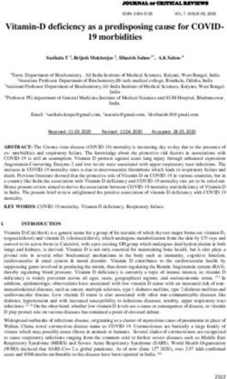 Vitamin-D deficiency as a predisposing cause for COVID