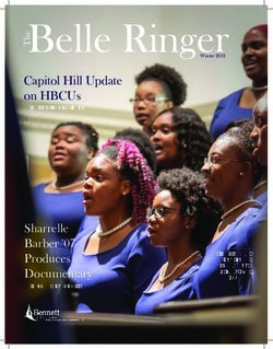 Belle Ringer Capitol Hill Update on HBCUs - BY REP. DR. ALMA S. ADAMS - Nice Media Group