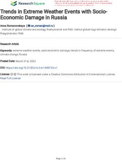 Trends in Extreme Weather Events with Socio-Economic Damage in Russia - Research ...