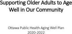 Supporting Older Adults to Age Well in Our Community - Ottawa Public Health Aging Well Plan 2020-2022 - OttWatch