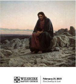 February 21, 2021 First Sunday in Lent - Wilshire Baptist Church