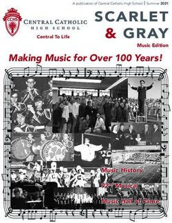 SCARLET & GRAY Making Music for Over 100 Years! Music Edition - Music History Musical Music Hall of Fame - Central Catholic High School